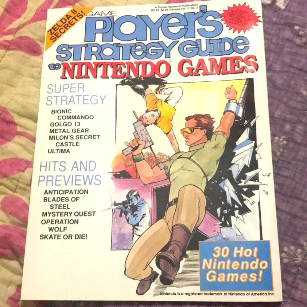 Vintage 1989 Game Player’s Strategy Guide to Nintendo Games : Vol. 2, No. 3